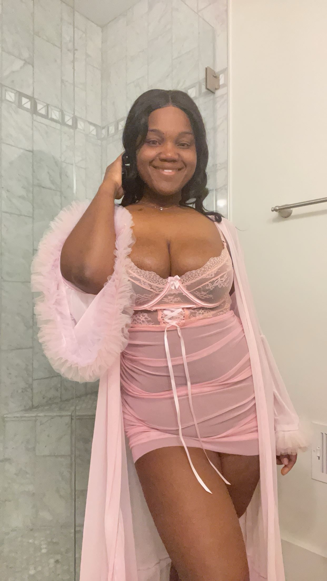 Light Pink Robe Desirables Lingerie & Accessories