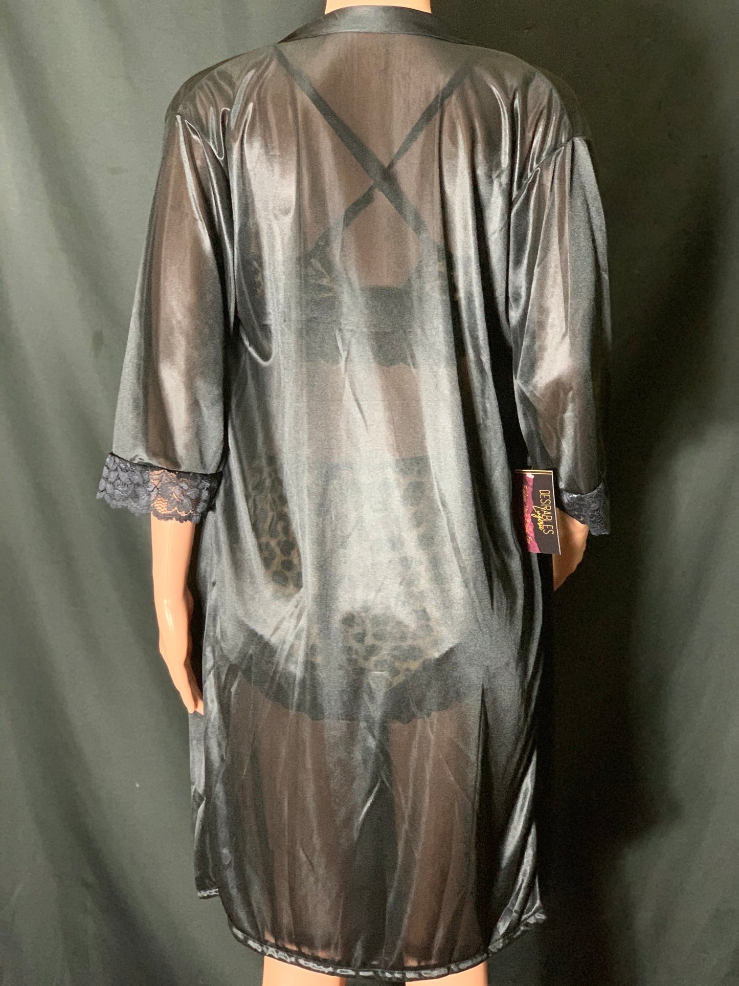 Black Asteroid Robe Desirables Lingerie & Accessories