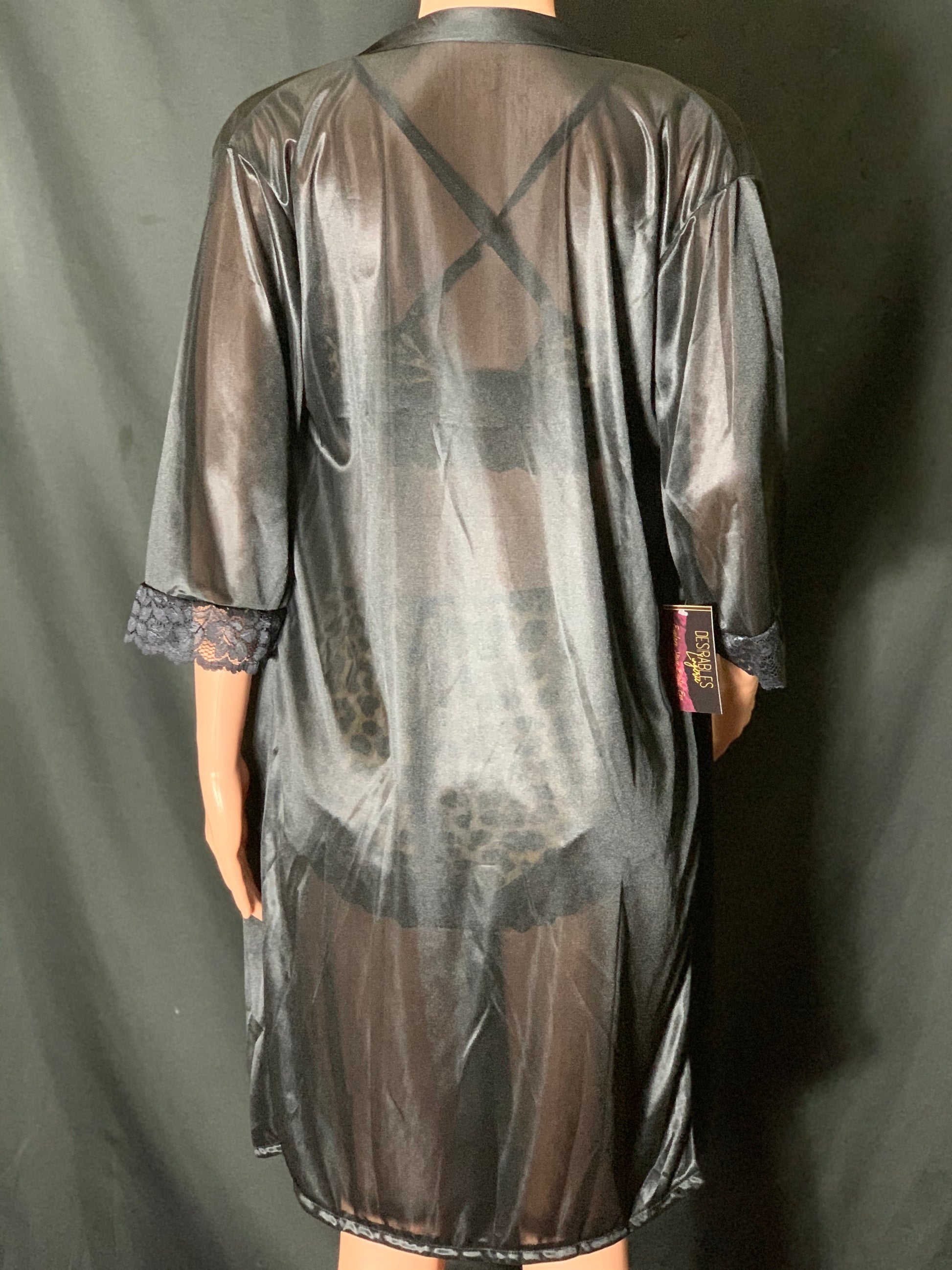 Black Asteroid Robe Desirables Lingerie & Accessories