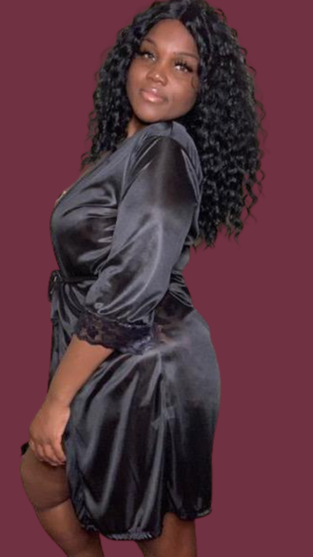 Black Asteroid Robe Desirables Lingerie & Accessories