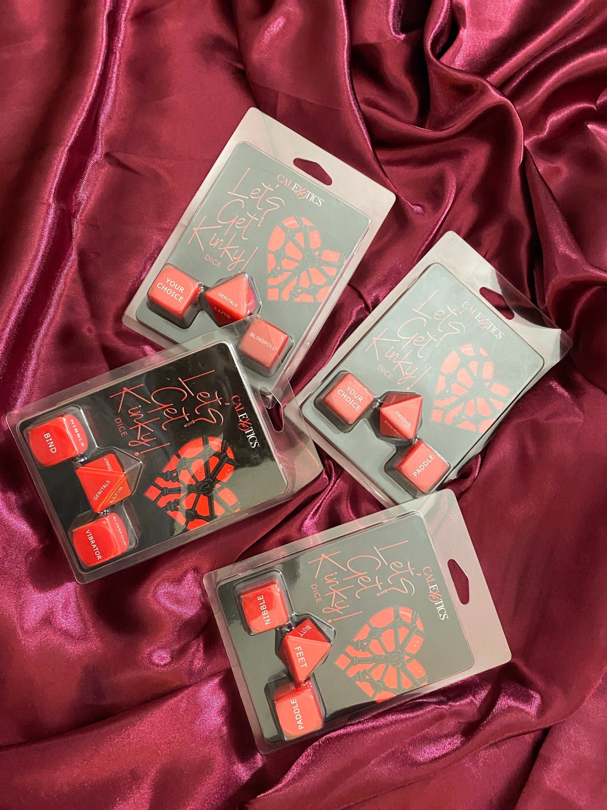 Let’s Get Kinky Dice Pink Cherry