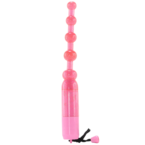 Waterproof Vibrating Pleasure Beads Pink Cherry